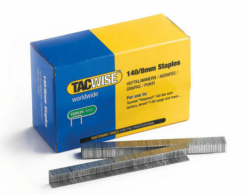 Image of a box of Tacwise 8mm underlay staples