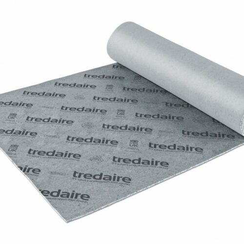 Image of a roll of tredaire titanium pu double stick underlay